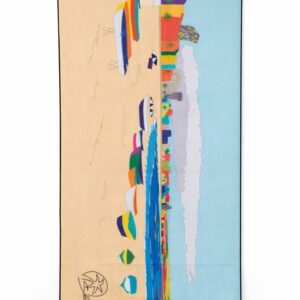 Toalla waffle reciclada Playa de Las Canteras Gran Canaria diseño Saradibujando