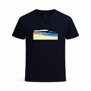 Camiseta unisex azul marina diseño "La Cícer" algodón orgánico