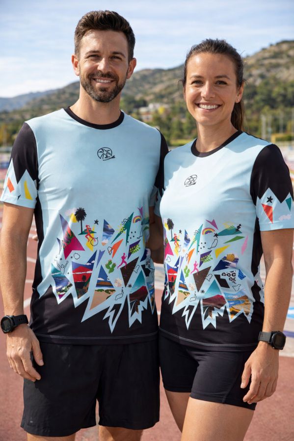 camiseta-tecnica-unisex-reflejos-pareja Camisetas técnicas unisex Reflejos en hombre y mujer