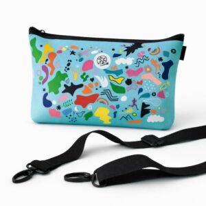 Bolso neceser Equilibrio con correa negra ajustable y desmontable