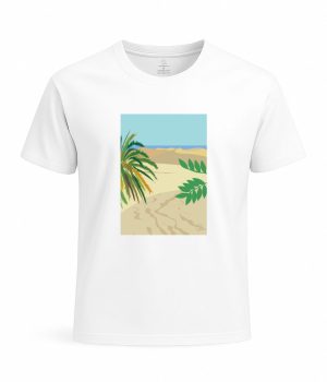 camisetas dunas canarias saradibujandoatardecer blanco saradibujando