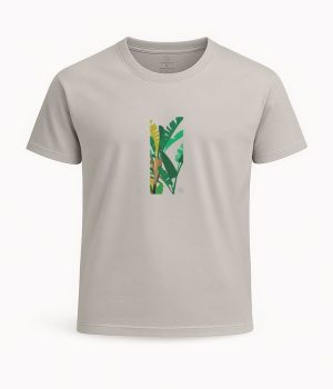 camiseta gris platanera algodón orgánico saradibujando