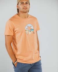 camiseta hombre naranja Playa de Las Canteras algodón orgánico 4