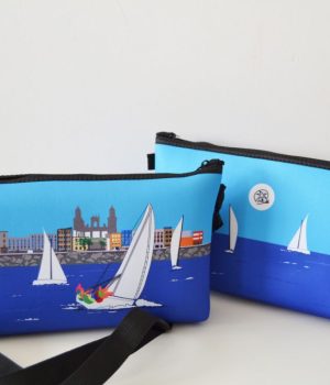 bolso neopreno vela latina canaria saradibujando